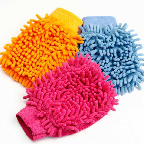 Cleaning Gloves | Bagged Gas Car Supplies | Car Washing Gloves | Coral Fleece | Car Cleaning Gloves image