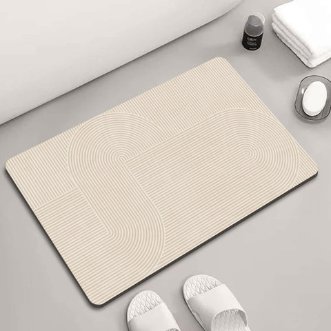 Bathroom Floor Mats | Simple Household Bathroom Floor Mats | Toilet Water-Absorbing |  Quick-Drying Foot Mats | Toilet Toilet Non-Slip Diatom Mud Floor Mats image