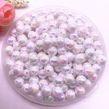 4-14mm Colour AB Charms Round Acrylic Beads Loose Spacer Beads for Jewelry Makeing DIY Handmade Bracelet Accessories