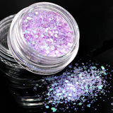 1Box Violet Glitter Eyeshadow 12 Color Glitter Eyes Palette Monochrome Eyes Shimmer Powder Makeup Tool Eye Shinning #12