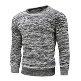 2021 New Cotton Pullover O-neck Men's Sweater Fashion Solid Color High Quality Winter Slim Sweaters Men Navy Knitwear