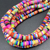 350pcs/Strip 4mm Clay Beads Slice Clay Spacer Beads Polymer Clay Beads For Jewelry Making DIY Handmade Accessories