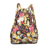 2022 Fashion Vintage Drawstring Backpacks Women Large Capacity Flower Ethnic Style Waterproof Nylon Rucksack Shoulders Backpacks