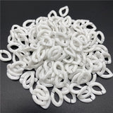 50pcs/Lot 16mm*11mm Acrylic Twisted Chains Assembled Parts Beads For Jewelry Making DIY Bracelet Necklace Earrings Accessories