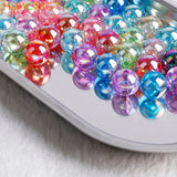 4-14mm Colour AB Charms Round Acrylic Beads Loose Spacer Beads for Jewelry Makeing DIY Handmade Bracelet Accessories