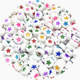 100pcs 6mm Mixed Square Alphabet Letter Beads Charms Bracelet Necklace For Jewelry Making DIY Accessories