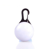 1PC Glowing Dog Pendant Necklace Luminous Buckle Luminous Round Flashing Lighting Pet Safety Blinking