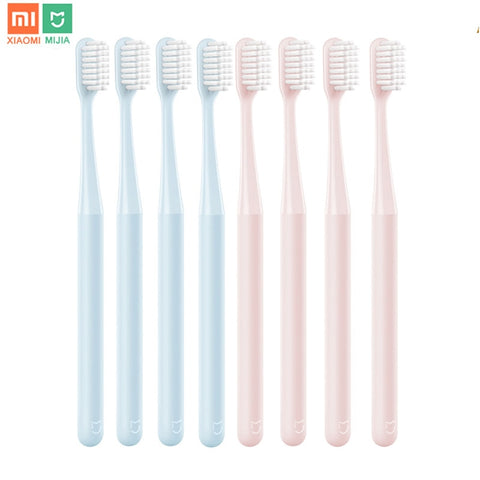 4/2pc Xiaomi Mijia Toothbrush Teeth Brush Imported Ultra-fine Soft Hair Care Teeth 2 Colors Oral Clean for Couple Mi Toothbrush image