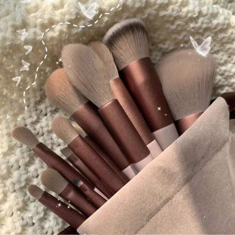 13 PCS/Lot Makeup Brushes Set Eye Shadow Foundation Women Cosmetic Powder Blush Blending Beauty Make Up Tool image