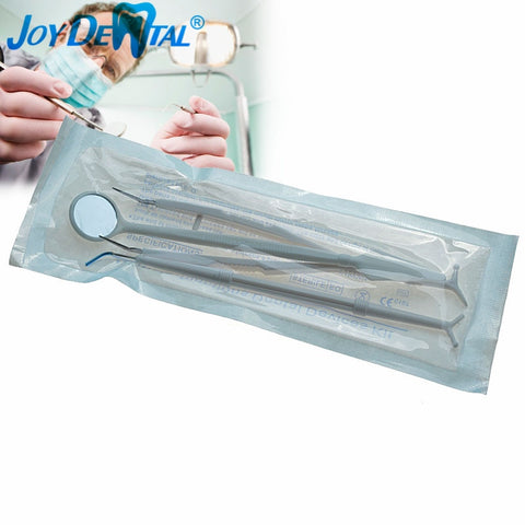 3pcs/Set Dental Disposable Examination Mouth Mirror Plier Forceps Explorer Probe Kit Single Use Multiple-Function Device image