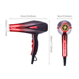 4000W Professional Powerful Hair Dryer Fast Heating Hot And Cold Adjustment Ionic Air Blow Dryer with Air Collecting Nozzel