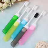 1PCS Portable Folding Toothbrush With Super Soft Bristle Travelling Toothbrush For Outdoor Camping Business Trip