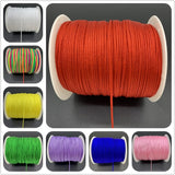 0.5/0.8/1.0/1.5mm Nylon Cord Thread Chinese Knot Macrame Cord Bracelet Braided String DIY Tassels Beading For Shamballa Rope