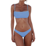 2021 New Sexy Push Up Unpadded Brazilian Bikini Set Women Vintage Swimwear Swimsuit Beach Suit Biquini Bathing Suits Drop Ship