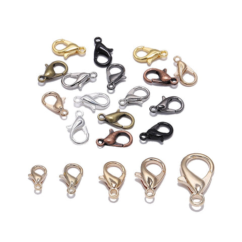 50pcs/lot  Jewelry Findings Alloy  Lobster Clasp Hooks For Jewelry Making Necklace bracelet Chain DIY Supplies Accessories image