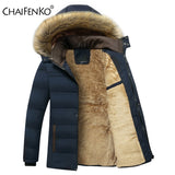 2021 Winter New Warm Thick Fleece Parkas Men Waterproof Hooded Fur Collar Parka Jacket Coat Men Autumn Fashion Casual Parkas Men