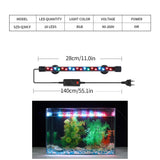 90-260V Aquarium Light LED Waterproof Fish Tank Clip Light Underwater Decor Lighting Submersible Lamp Plant Grow Lamp 18-58 CM