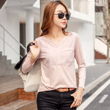 2020 Spring Autumn 100% Cotton T Shirt Women Long Sleeve T-Shirts Female Ladies Solid Tops Tee Shirt Femme Casual Plus Size 4XL