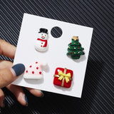 3pcs/set Merry Christmas Brooches Christmas Socks Christmas Tree Elk Enamel Badge Small Brooch Women Fashion Party Jewelry Gifts