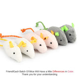 6pcs/lot Mix Pet Toy Catnip Mice Cats Toys Fun Plush Mouse Cat Toy For Kitten