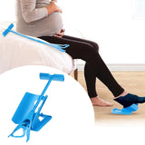 1pcs Sock Slider Aid Blue Helper Kit No Bending Shoe Horn Suitable For Socks Foot Brace Support Helps Put Socks On Off