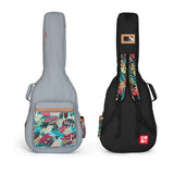 41 Inch Print Guitar Case Waterproof  Acoustic Folk Guitar Bag Backpack 600D Oxford Guitar Gig Bag Cover With Shoulder Straps