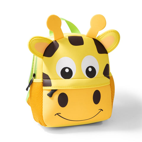 2020 New Children Backpacks 3D Giraffe Design Girl Boys School Bags Toddler Kids Neoprene Schoolbag Kindergarten Cartoon Pouch image