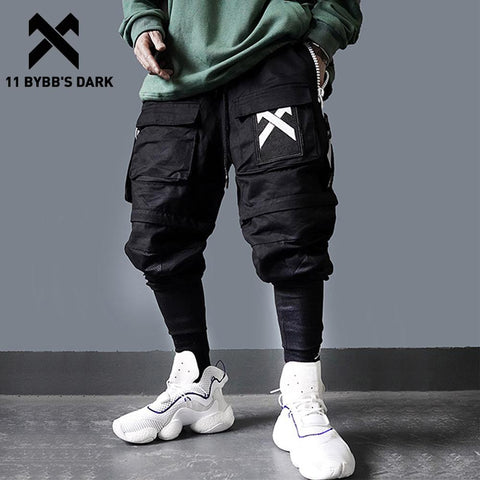 11 BYBB'S DARK Detachable Multi-Pocket Cargo Pants Men Harajuku Hip Hop Streetwear Joggers Man Elastic Waist Sweatpants Techwear image