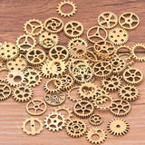 60PCS 10 Color Small Size 8-15mm Mix Alloy Mechanical Steampunk Cogs &amp; Gears Diy Accessories New Oct Drop Ship