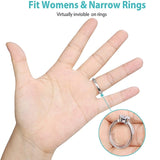 8 Sizes Silicone Invisible Clear Ring Size Adjuster Resizer Loose Rings Reducer Ring Sizer Fit Any Rings Jewelry Tools