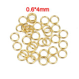 100Pcs/Lot Stainless Steel Open Jump Ring 4/5/6/8mm Dia Round Gold Color Split Rings For Diy Jewelry Making Findings Wholesale