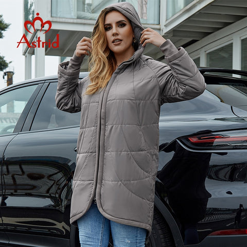 2021 new winter jacket women zipper Hooded Plus Size female jacket coat autumn 5XL clothes solid warm parka clothing hot AM-2075 image