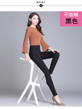 2020 New Fashion High Waist Autumn Winter Women Thick Warm Elastic Pants Quality S-5XL Trousers Tight Type Pencil Pants