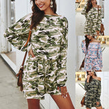 2020 spring and summer camouflage casual jumpsuit