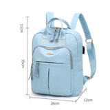 2021 Anti-Theft USB Charge Nylon Backpack Waterproof Men Women Multi-Pockets Backpacks Teenage Girls Shool Book Bags Travel Bag