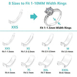 8 Sizes Silicone Invisible Clear Ring Size Adjuster Resizer Loose Rings Reducer Ring Sizer Fit Any Rings Jewelry Tools