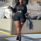 4xl 5xl Plus Size Playsuits For African Women Full Sleeve Bodycon High Waist Tassel Sexy For Evening Night Party Club Rompers