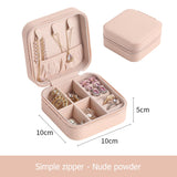 2021 Jewelry Organizer Display Travel Jewelry Case Boxes Travel Portable Jewelry Box Leather Storage Organizer Earring Holder