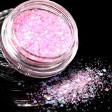 1Box Light Pink Glitter Eyeshadow 12 Color Glitter Eyes Palette Monochrome Eyes Shimmer Powder Makeup Tool Shinning Colours #08