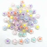 30pcs 12mm Matting Acrylic Sunflowers Beads Loose Spacer Beads for Jewelry Making DIY Handmade Accessories (Hole:3.0mm)