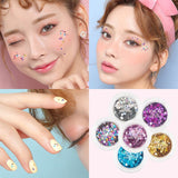 1PCS Face Glitter Eye Glitter Face Jewels Body Eye Face Sequin Gel Holographic Flash Drill Festival Decoration Makep Tool TSLM2