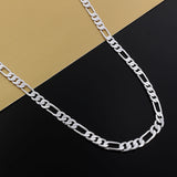 925 Silver Necklace Three Rooms One Ferrero Necklace Silver Chain Men&amp;Women Silver Necklace Fashion Classic Jewelry 4MM