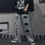 2021 Harajuku woman pants Japanese pattern hip hop pants women wide leg pant women men jogger women pants casual Oversize pants