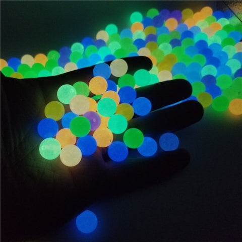 6-8-10-12mm Strong Luminous Beads Glow In The Dark Fishing Loose Spacer Beads for Jewellery Marking DIY Necklace Bracelet image