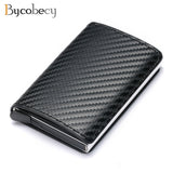 2021 Credit Card Holder Wallet Men Women RFID  Aluminium Bank Cardholder Case Vintage Leather Wallet with Money Clips