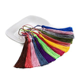 30Pcs 70mm Hanging Rope Silk Tassel Fringe For DIY Key Chain Earring Hooks Pendant Jewelry Making Finding Supplies Accessories