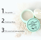 3 Colors Makeup Loose Powder Transparent Matte Finishing Powder Waterproof Cosmetic Puff Face Setting Power Oil-control TSLM2