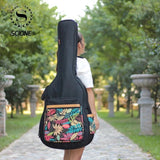 41 Inch Print Guitar Case Waterproof  Acoustic Folk Guitar Bag Backpack 600D Oxford Guitar Gig Bag Cover With Shoulder Straps