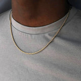 2020 Classic Rope Chain Men Necklace Width 2/3/4/5 MM Stainless Steel Figaro Cuban Chain Necklace For Men Women Jewelry