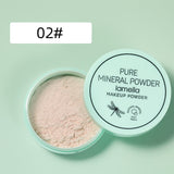 3 Colors Makeup Loose Powder Transparent Matte Finishing Powder Waterproof Cosmetic Puff Face Setting Power Oil-control TSLM2